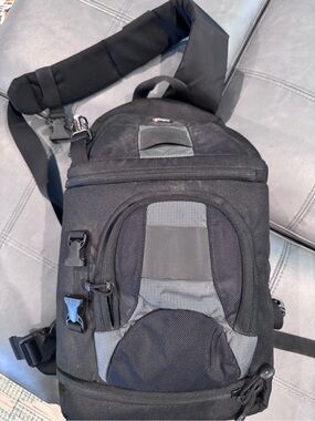 Lowepro Black and Gray Camera Sling Bag